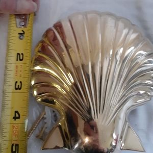 New Sea Scallop Seashell Brass/Bronze Door Knocker
